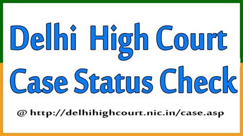 delhi high court case status query